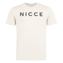 (Medium, Weiß) Nicce - Nicce - Herren DENNO Baumwoll T-Shirt Kurzarm Freizeitshirt