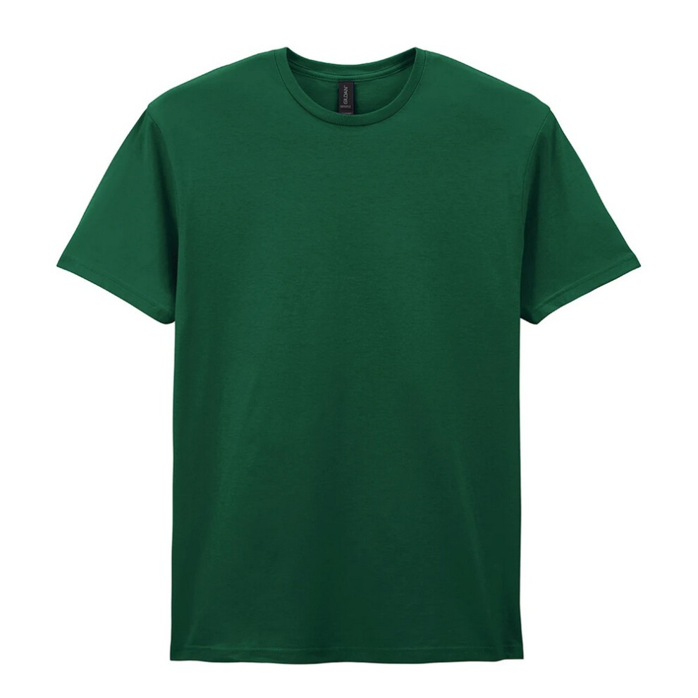 Gildan (Xl, Fan Dark Green) Mens Softstyle Ringspun Cotton T-Shirt