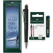 (Black) Faber-Castell Poly Matic Mechanical Pencil Set 0.7mm HB