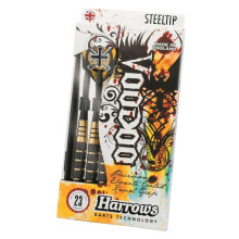 (19g, Black/Gold) Harrows Voodoo Brass Darts (Pack of 3)