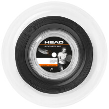 HEAD Synthetic Gut Tennis String 200m Reel, 17 Gauge, Black