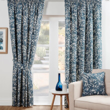 Sundour Aviary Light Filtering Curtains Blue 46x54