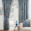Sundour Aviary Light Filtering Curtains Blue 46x54 1