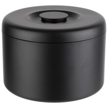 APS 36006 Ice Box Diameter 27 cm Height 20 cm Aluminium Black Inner Container for 300 Ice Cubes Volume 9 Litres