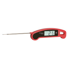 TFA Dostmann BBQ Thermometer Thermo Jack Gourmet 30.1060.05, Digital Folding Thermometer, Stainless Steel Penetration Probe