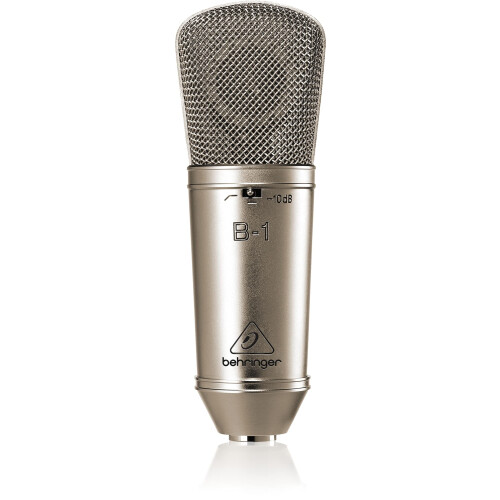 Behringer B-1 Large-Diaphragm Studio Condenser Microphone. Professional XLR Microphone For Singing