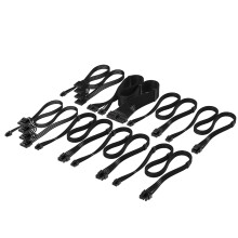 Corsair Elite Premium Type 4 Individual Sleeved PSU Cable Pro Kit – Low-Profile Cable Combs, Triple-Mesh Paracord Sleeve