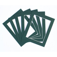 Frame Company Pack of 3 Bottle Green Mounts, 60x60cm for 40x40cm