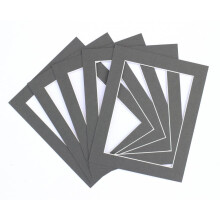 Frame Company Pack of 3 Grey Mounts, 80x60cm for 60x40cm