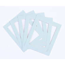Frame Company Pack of 3 Light Blue Mounts, 80x60cm for 60x40cm