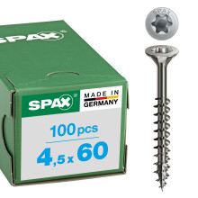 Spax T-Star Plus – All-Purpose Screw, Countersunk Head, T, 4Cut, Partial Thread, Stainless Steel A2, 1.4567 – 0197000350303, 0197000501003