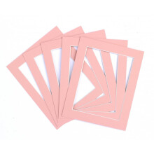 Frame Company Pack of 3 Pink Mounts, 60x60cm for 40x40cm
