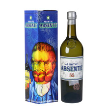 Absente 55 Absinthe Gift Set with Spoon - 55percent ABV High Proof Alcohol - 70cl - Ready to Drink Absinthe Alcohol
