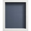 Frame Company Radcliffe White Box Frame, Dark Blue Backing, 19x13 1