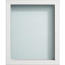 Frame Company Radcliffe White Box Frame, Light Blue Backing, A2