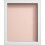 Frame Company Radcliffe White Box Frame, Pink Backing, 24x20 1