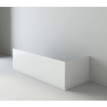 Linx Wooden MDF Bathroom High Gloss White Front Side & End Bath Panel Set with Adjustable Plinth - 1600 and 800mm