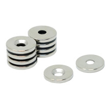 N42 Neodymium Countersunk Magnet for Arts, Crafts, Model Making, DIY, Hobbies, Office, and Home - 15mm dia x 2mm thick x 4.2mm c/sink - 1.7kg Pull