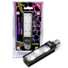 Exo Terra TerraSky UV Reptile UVB LED Terrarium Bulb, Energy‑Efficient Reptile UV Light, UVA/UVB Full‑Spectrum LED for Terrariums