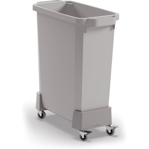 Durable Linkable 60 Litre Bin Trolley - Robust Modular Waste Trolley for DURABIN Bin Range - Includes 4 Wheels and 2 Brakes