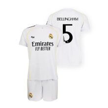 Real Madrid Children's Home Kit 25-26 - Official Bellingham Replica