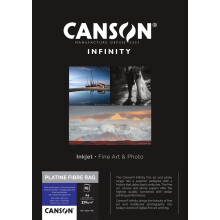 CANSON Infinity Platine Fibre Rag Ultra Smooth Glossy 310gsm A4 Paper, Digital Darkroom Papers, 25 Pure White Sheets