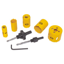 C.K 424045 Hole Saw Kit for Electricians (9 Pieces)