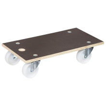 WAGNER moving dolly MM 1111 I 57,5 x 30 cm - for heavy boxes, appliances & furniture I carrying hole I non-slip surface I FSC-certified I load