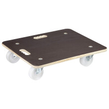 WAGNER moving dolly MM 1113 I 59 x 49 cm - for heavily loaded large boxes & furniture I 2 Ergo handles I non-slip surface I FSC-certified I load