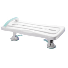 Helping Hand Company Surefoot White Plastic Shower/Bath Board with Handle and Locking Feet. Shower Board for Elderly & Disabled. Adjustable to Fit