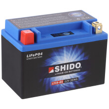 SHIDO LTX9-BS LION -S Battery Lithium Ion Blue