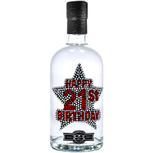 21st Birthday Gin Gift for Men & Women, Celebrate turning Twenty One in Style, Ideal for Shots & Cocktails, 37.5% Premium Alcohol by Bohemian Brands