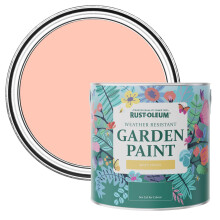 Rust-Oleum Peach Mould-Resistant Garden Paint In Matt Finish - Happy As A Clam 2.5L