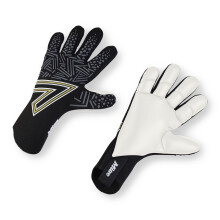 Mitre Ultimatch Goalkeeper Gloves | Improved Handling | Shock Absoption, Black/White, Size 11