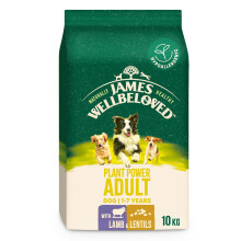 James Wellbeloved Plant Power Adult Dry Dog Food Lamb & Lentils 10kg