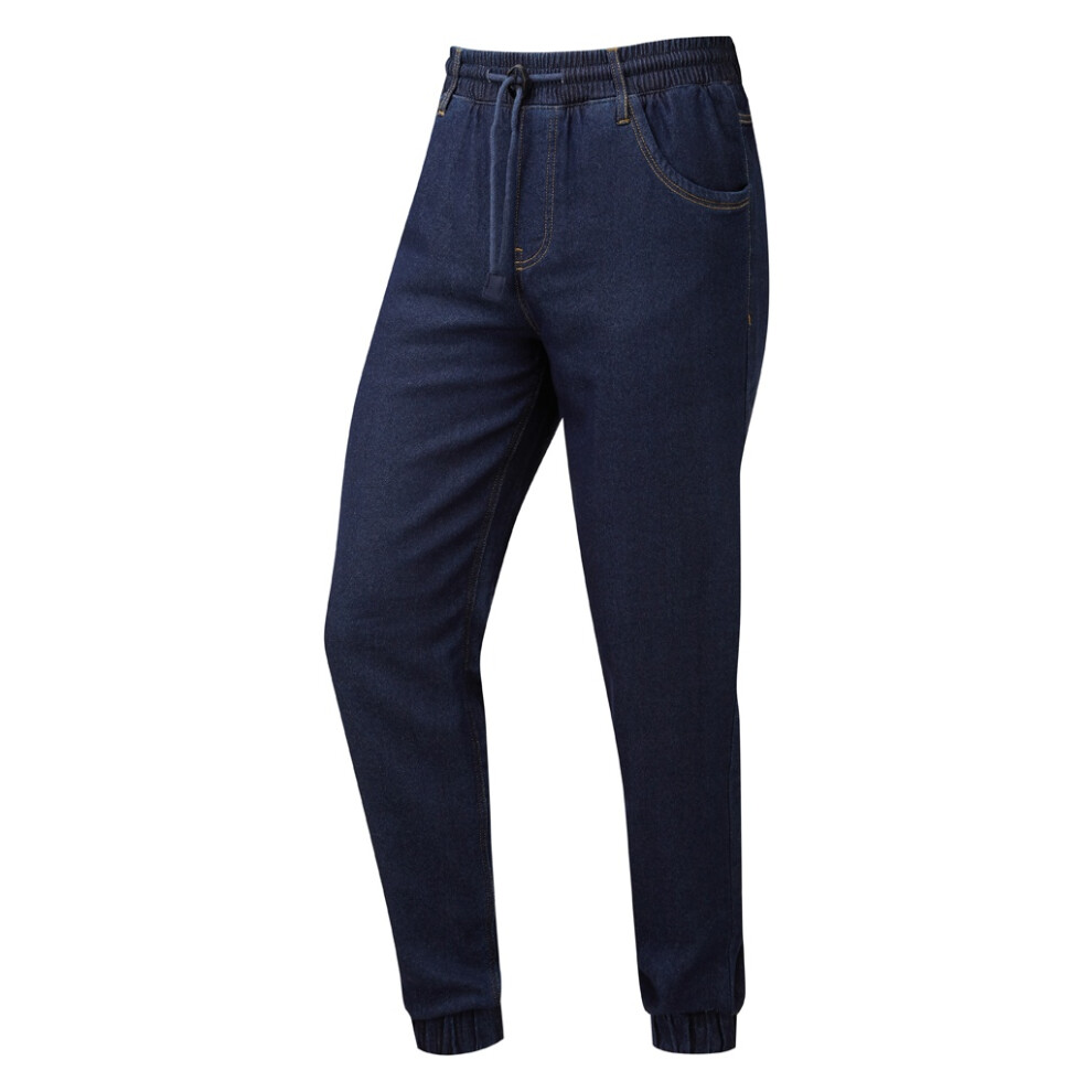 Premier (L, Indigo Denim) Adults Unisex Artisan Chefs Joggers