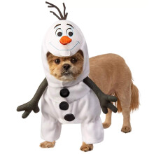 Rubie's unisex adult Disney: Frozen 2 Olaf Pet Costume Party Goods, White, M Neck 14.5 Girth 20 Back 15 US