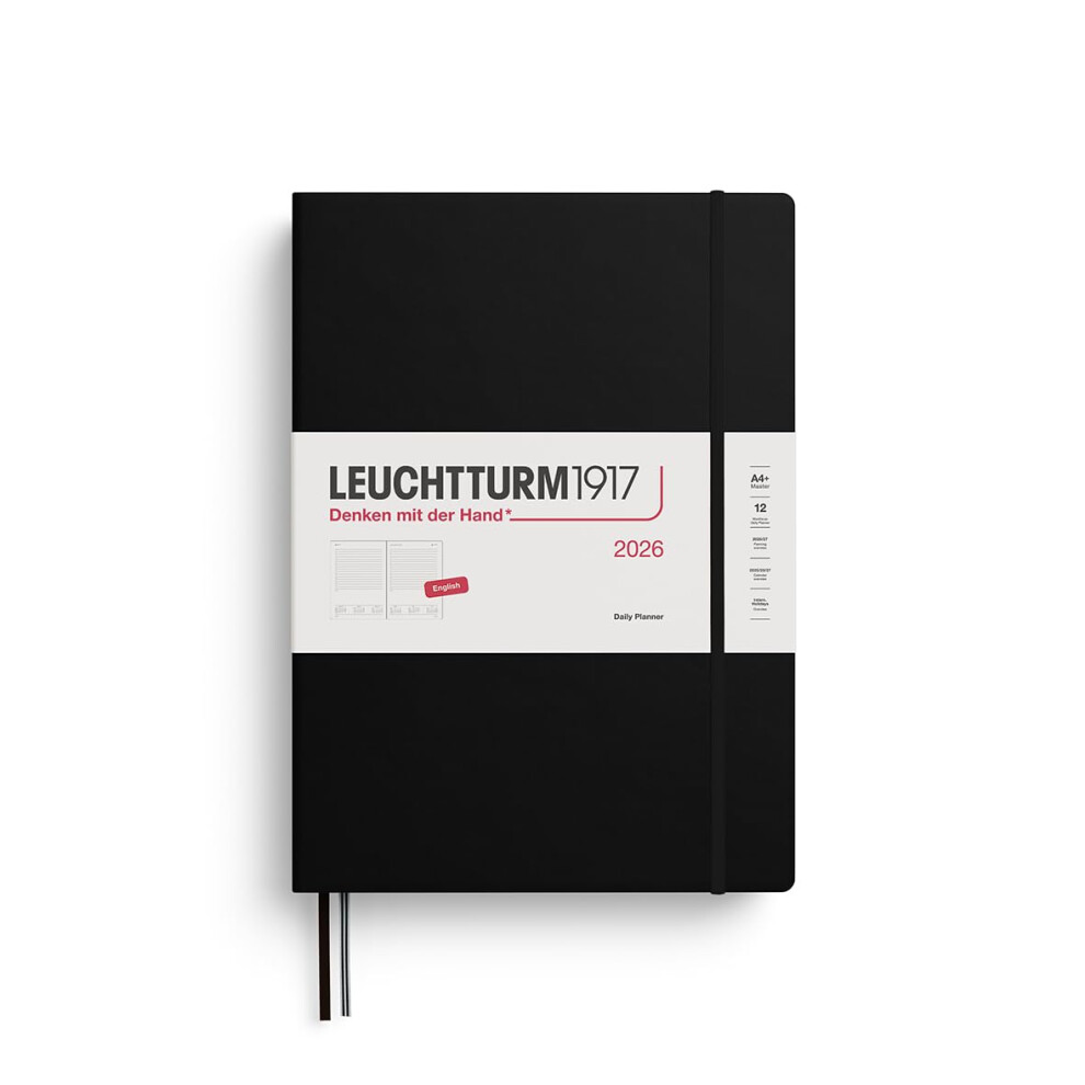 Photos - Other Office Equipment Leuchtturm1917 372771 Daily Planner Master  , 12 Months, Black, English  2026(A4+)