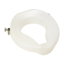 Homecraft Ashby Easy Fit Raised Toilet Seat, Elevated Toilet Seat For Round Toilets, Portable Assistance Seat for Disabled & Elderly, 5cm Height