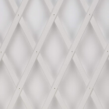 Trepls Extendable PVC Trellis 1,00x2 m Bianco