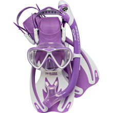 Cressi Rocks Pro Dry Set - Children Mask Fins Snorkel Set
