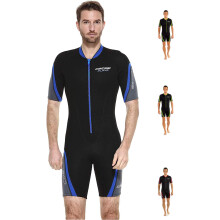 Cressi Playa Man Shorty Wetsuit - Shorty Men's 2.5mm High Elasticity Neoprene Wetsuit, Black/Blue, M
