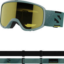 Salomon LUMI ACCESS Goggles for Kids, Anti-Fog Ski and Snowboard Goggles for Trail Running and Outdoor Sports, Black/Tonic Orange