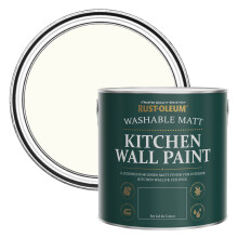 Rust-Oleum Off White Washable Kitchen Wall Paint in Matt Finish - Porcelain 2.5L