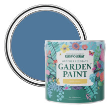 Rust-Oleum Blue Mould-Resistant Garden Paint In Matt Finish - Blue Silk 2.5L