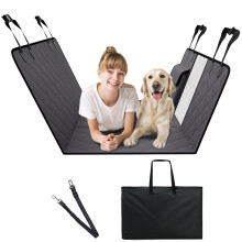 VEVOR Back Seat Extender for Dogs,Dog Hammock for Car Back seat,Waterproof Hard Bottom Dog Car Seat Cover for Back Seat 54"x24",Supports 400lbs with