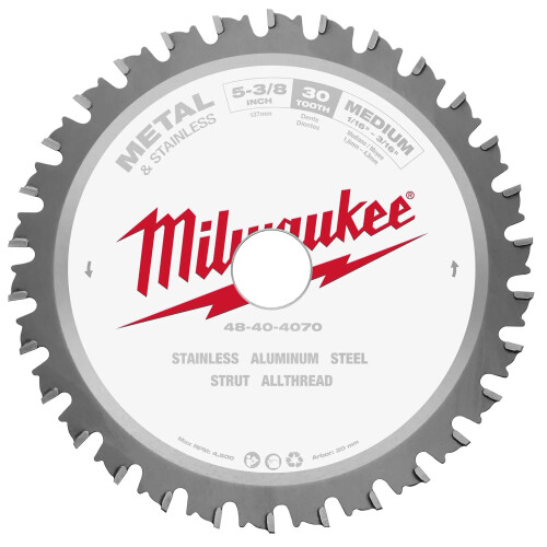 Milwaukee Circular Saw Blade, 5-3/8 in., 30 Teeth