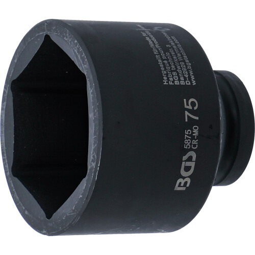 BGS 5875 | Impact Socket, Hexagon | 25 mm (1") Drive | 75 mm