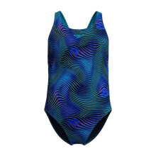 (12-13 Years, Deep Blue) Speedo Girls Printed One Piece Swimsuit