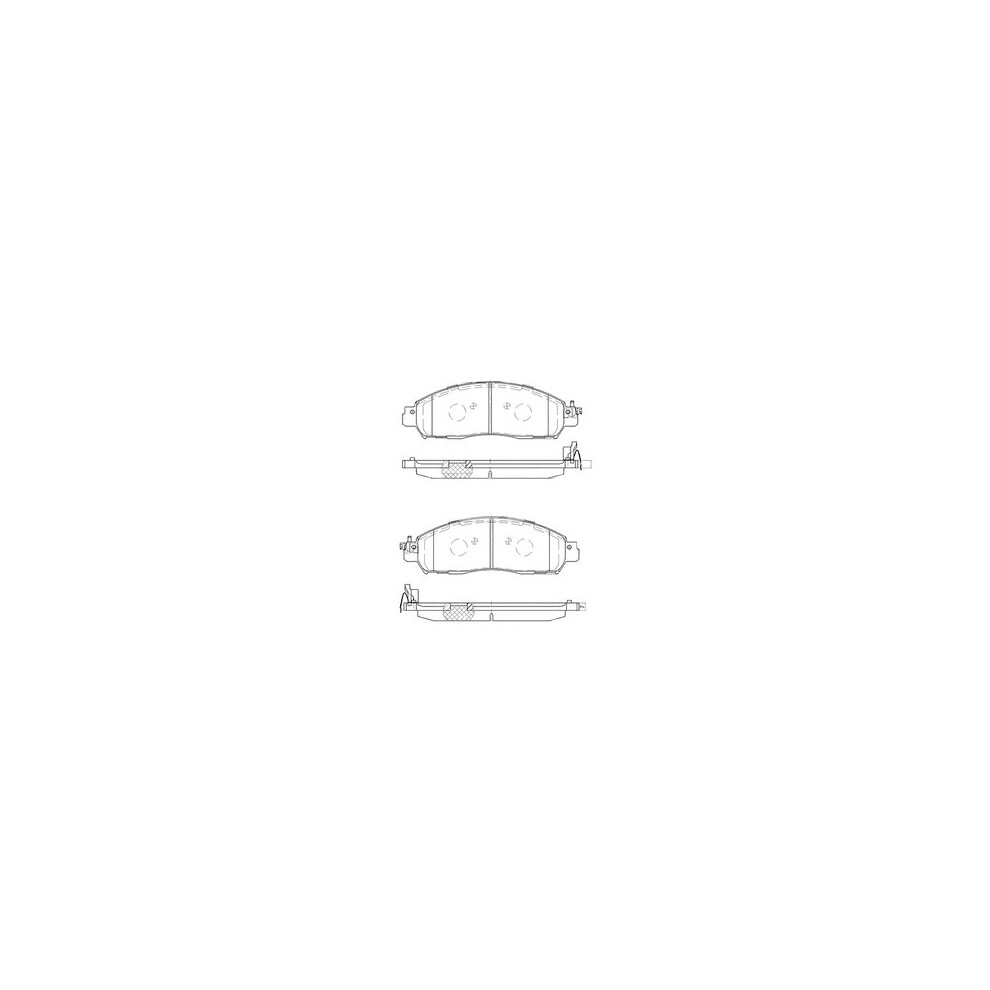 Brake Pads Set fits NISSAN NV200 ME0 Front 2017 on EM57 B&B D10604JA0A Quality - Image 12